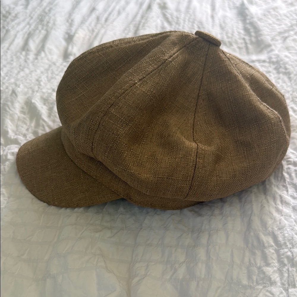 Brown Newsboy Hat